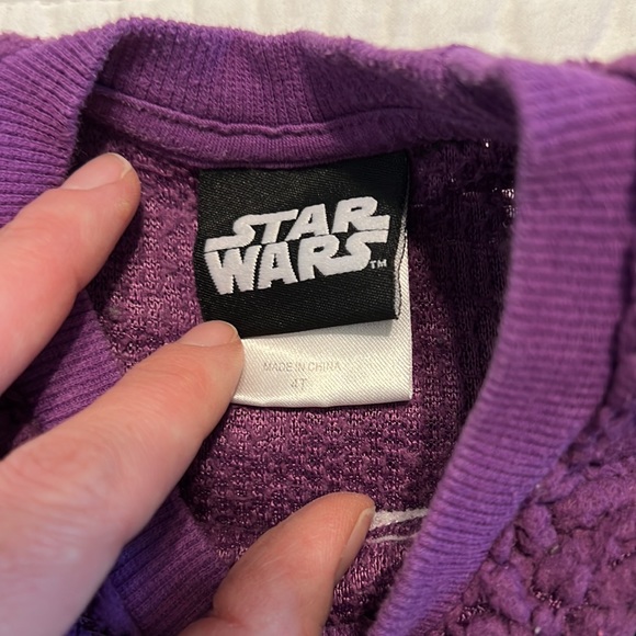 Star Wars Girls Purple Sweatshirt - Picture 3 of 6